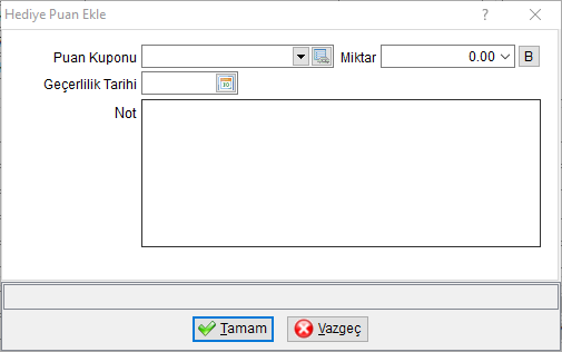 Puan Talebi Ekrani