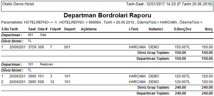 Departman_Bordrolari_Raporu_Rapor