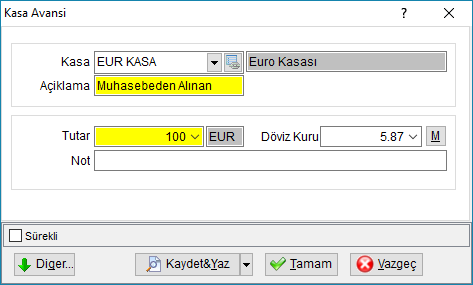 35_Onkasa_HariciAvans.Kayit