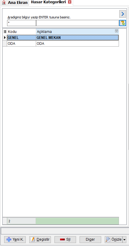 50 teknik tanimlar Hasar KategorileriListe.PNG