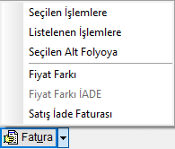 Folyo Extresi Faatura Buton Acilir Liste