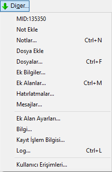 NotTipiKayitKullaniciErisimleriMenu