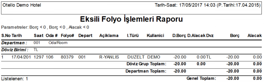 Eksili_Folyo_Islemleri_Raporu_Rapor