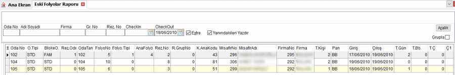 Eski_Folyolar_Raporu_Liste