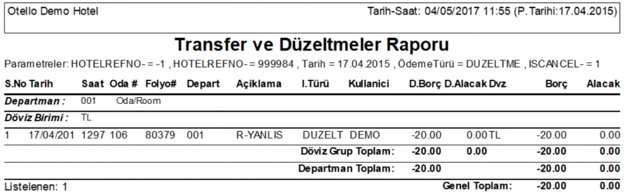 Transfer_Duzeltmeler_Raporu_Rapor