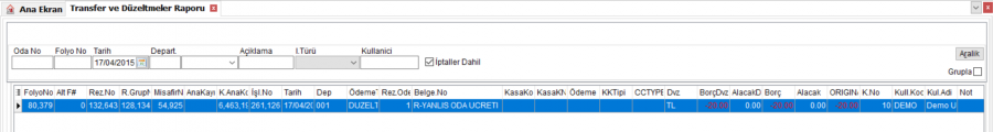 Transfer_Duzeltmeler_Raporu_Liste