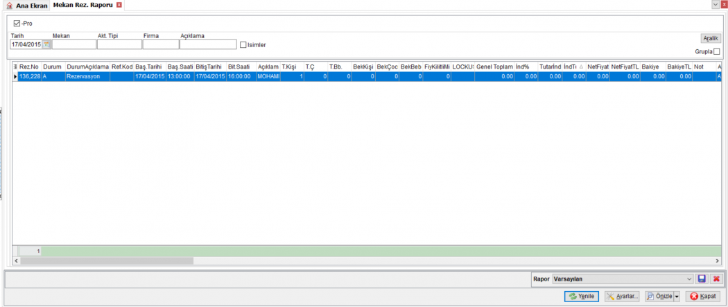CRM_Raporlar_Mekan_Rezervasyonlari_Raporu_Liste
