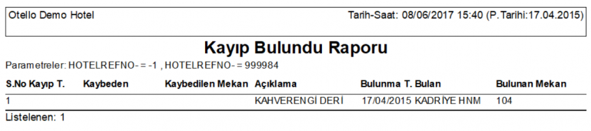 Oda_Raporlari_KayipBulunduRaporu_Rapor