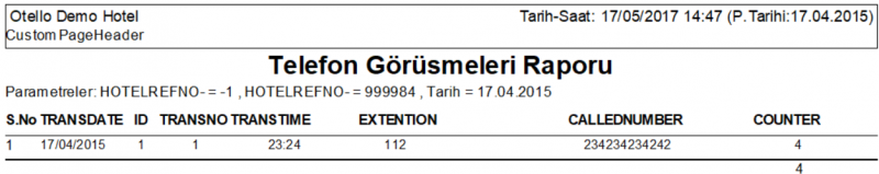 Dosya:Telefon Gorusmeleri Raporu Rapor.PNG